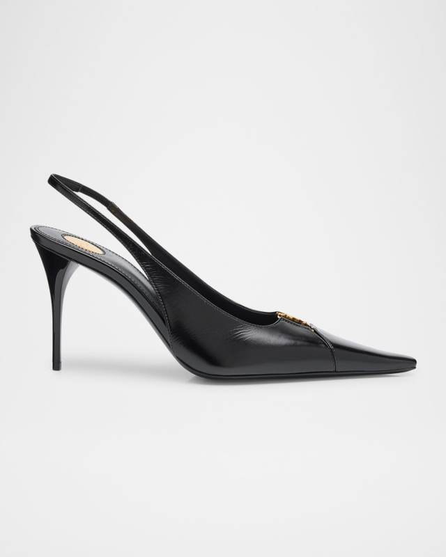Babylone Leather YSL Slingback Pumps